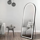 Espelho Base Reta com Led 3D Intensidades 170X70 Com Suporte para Chão Jateado