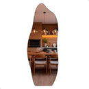 Espelho Com Led Quente Flame 170x70cm Decorativo De Parede Para Sala Quarto Banheiro Corpo Inteiro Led Quente