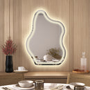 Espelho Led 3 Cores Banheiro Organico Touch C/ Desembaçador Bivolt