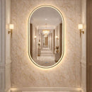 Espelho LED Banheiro de Parede Touch 3 Cores de Luz Com Desembaçador e Display Digital 80x50 cm Bivolt