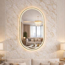 Espelho LED Banheiro de Parede Touch 3 Cores de Luz Com Desembaçador e Display Digital 80x50 cm Bivolt