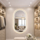 Espelho LED Banheiro de Parede Touch 3 Cores de Luz Com Desembaçador e Display Digital 80x50 cm Bivolt